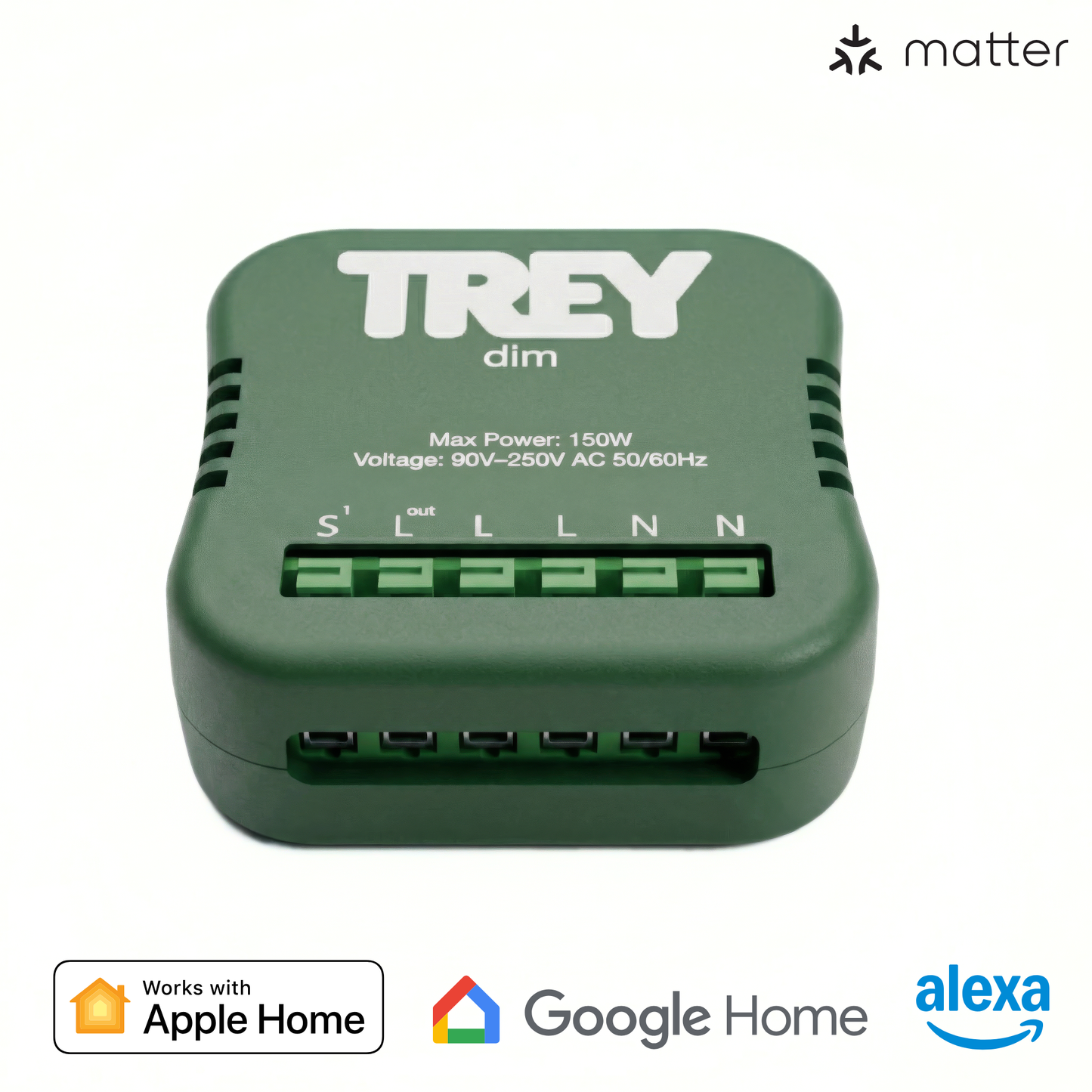 TREYdim Matter Smart Dimmer für die Unterputzdose