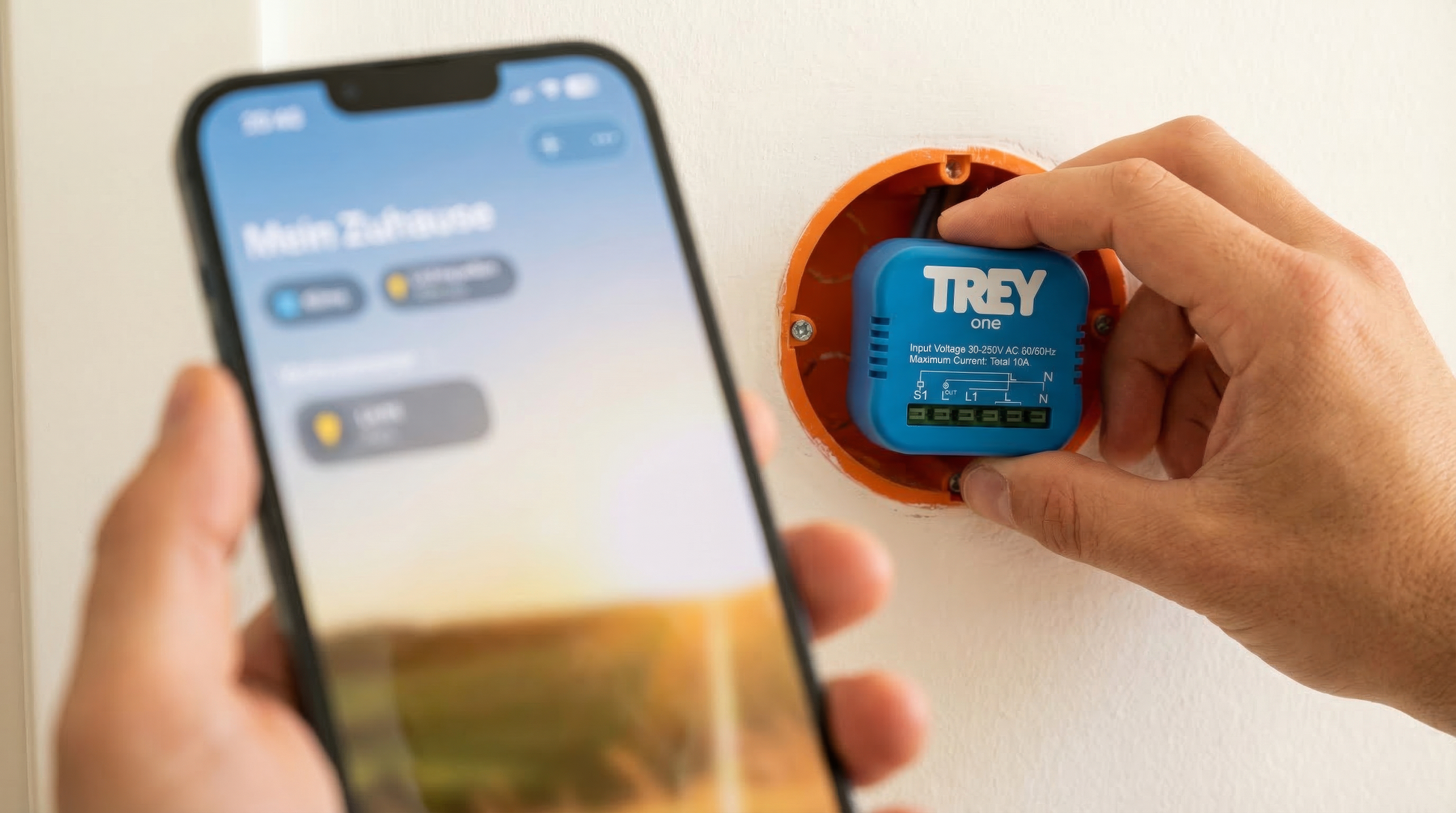 TREYone Matter Smart Switch für die Unterputzdose